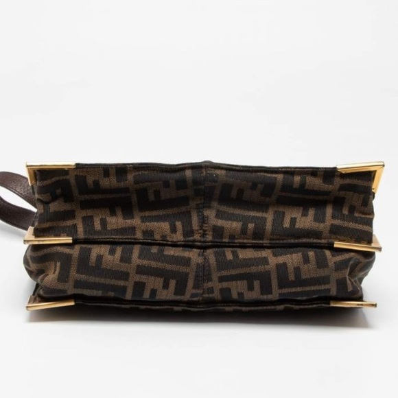 Fendi Bag Zucca Vitello Classic No. 1 Satchel Tobacco Moro Crossbody Top handle - Picture 11 of 17